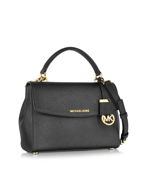 michael kors black satchel purse|michael kors small satchel bag.